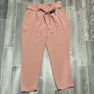 Express Pink Ankle Cropped Pants